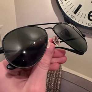 Randolph Engineering Concorde 57mm Aviators - Black Frame with Polarized Green